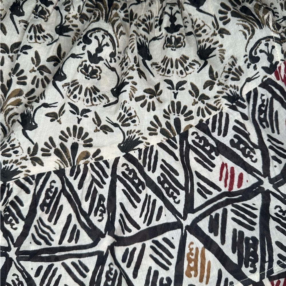 Free People XS Riviera Lined Floral Aztec Mini Skirt - Picture 9 of 9